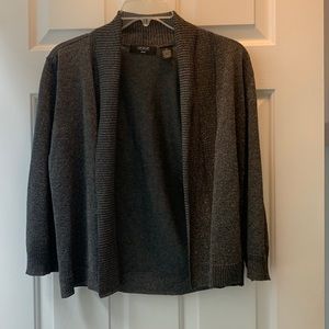 Verve Ami Dark Gray sparkle Cardigan Medium Sweater